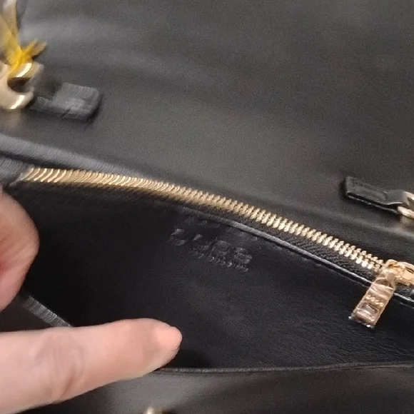 BEBE Beaded Texture Leopard Print Chain Bag - Picture 5 of 10